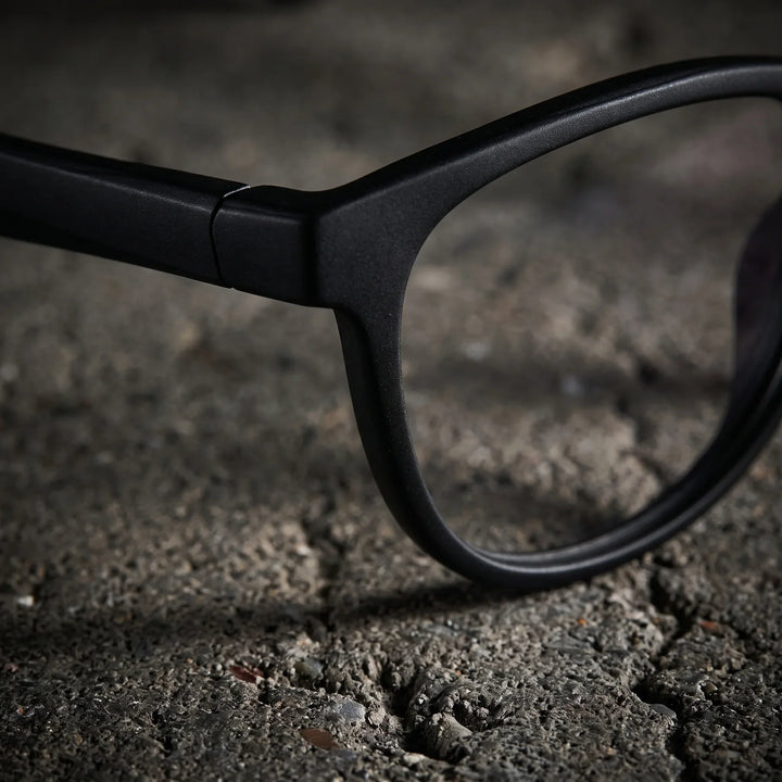 Lentes ópticos deportivos Bonoboss Lewis Negro detalle canto frente #color_negro