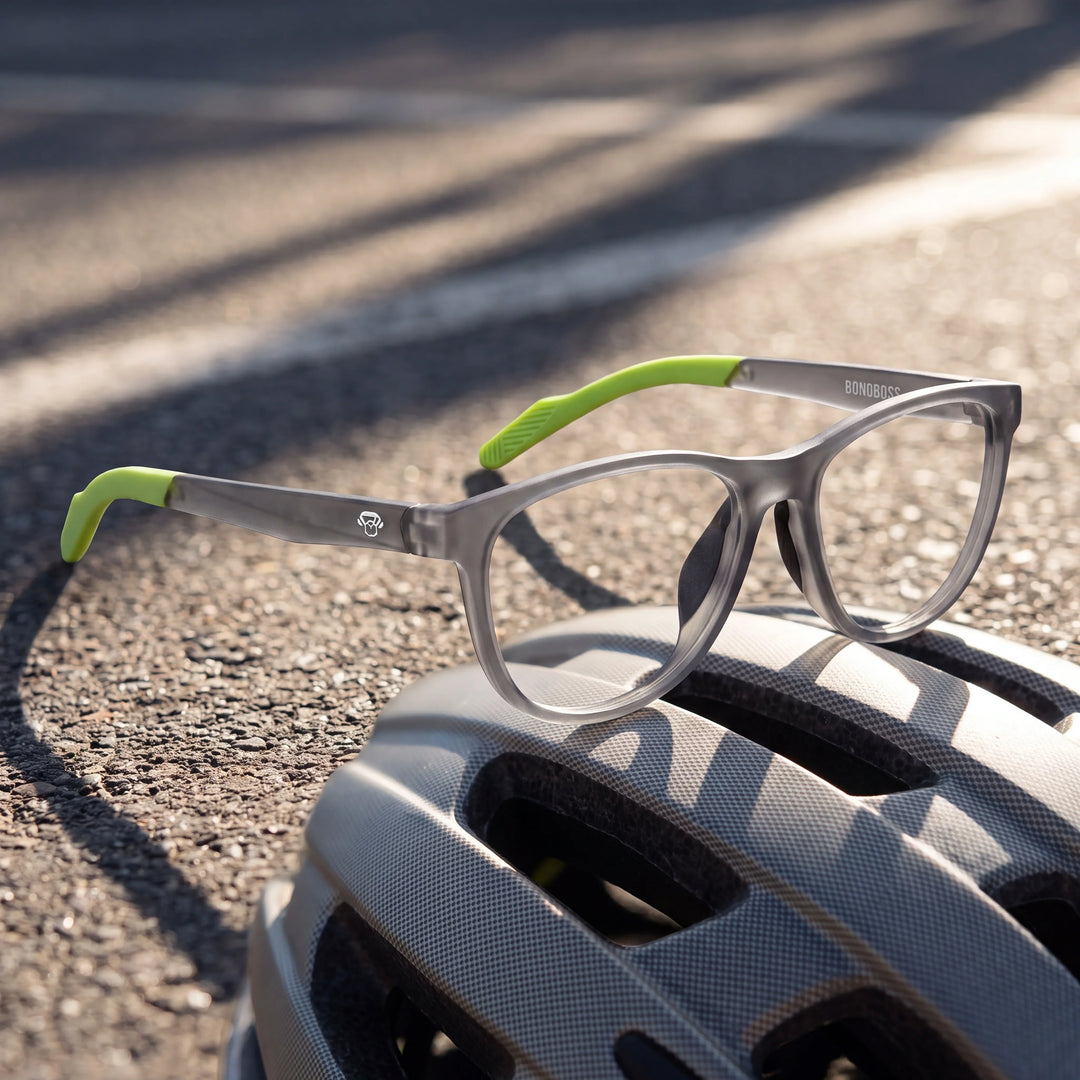 Lentes ópticos deportivos Bonoboss Lewis Verde bici casco #color_verde