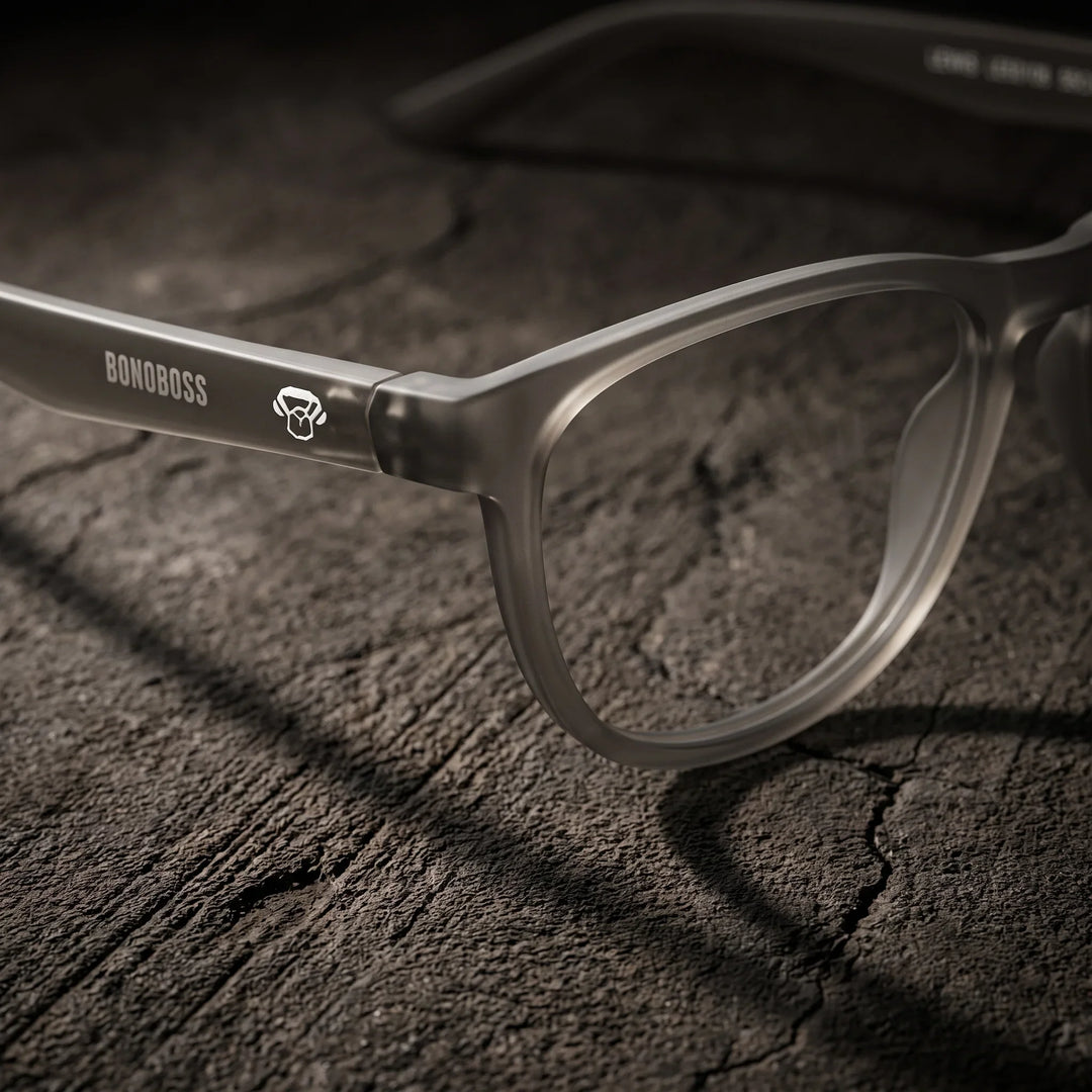 Lentes ópticos deportivos Bonoboss Lewis Champagne detalle canto frente #color_champagne