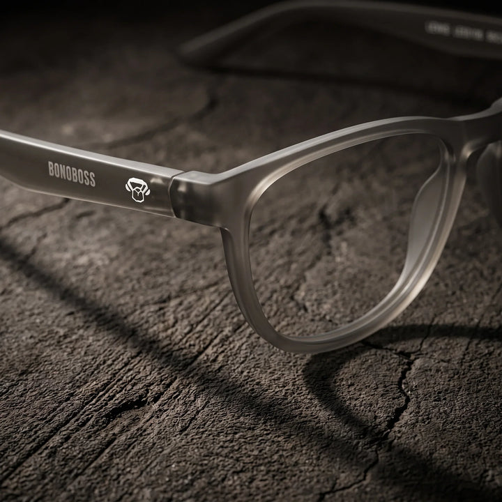 Lentes ópticos deportivos Bonoboss Lewis Champagne detalle canto frente #color_champagne