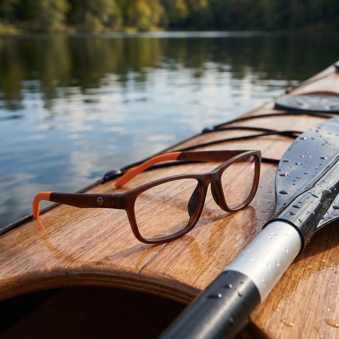 Lentes ópticos deportivos Bonoboss Bryant Naranjo kayak remo #color_naranjo