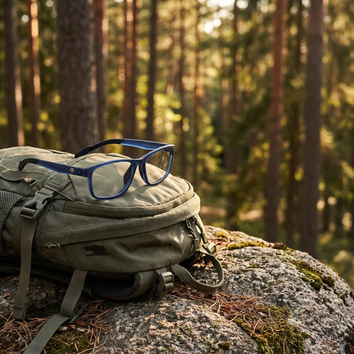 Lentes ópticos deportivos Bonoboss Bryant Azul cerro mochila #color_azul