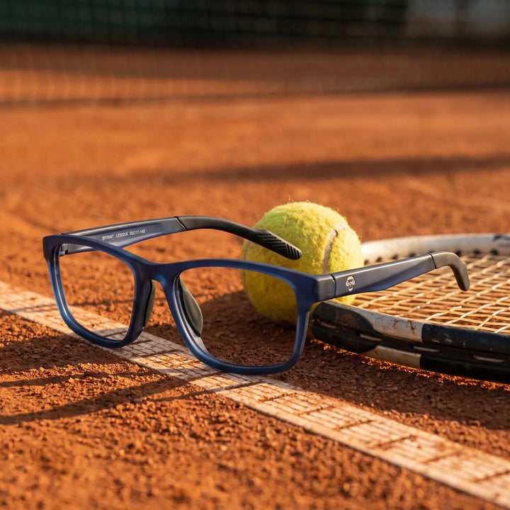 Lentes ópticos deportivos Bonoboss Bryant Azul tenis cancha #editorial_lifestyle4 #color_azul