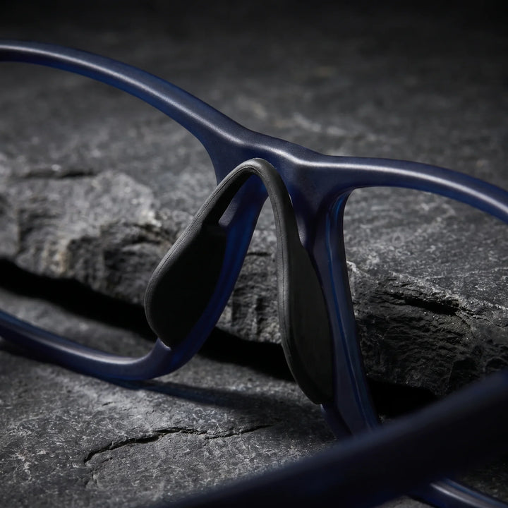 Lentes ópticos deportivos Bonoboss Bryant Azul detalle nariz interna #editorial_grip_nariz #color_azul