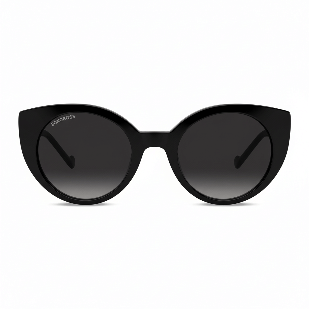 vista frontal de anteojos gafas de sol polarizadas de forma agatada para hombre y mujer de cara redonda u ovalada grande de color carey #color_carey