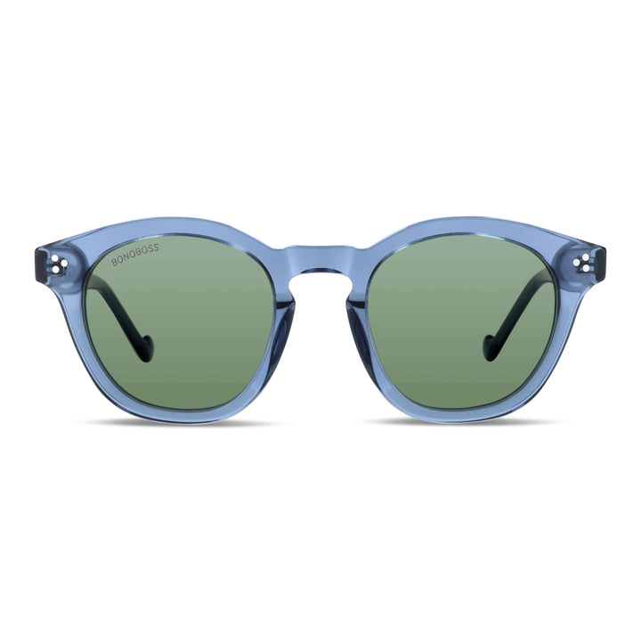 anteojos de sol de color azul transparente y cristales g15 verdes polarizados para hombre y mujer de moda mayorista de optica distribuidor #color_azul