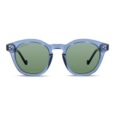 anteojos de sol de color azul transparente y cristales g15 verdes polarizados para hombre y mujer de moda mayorista de optica distribuidor