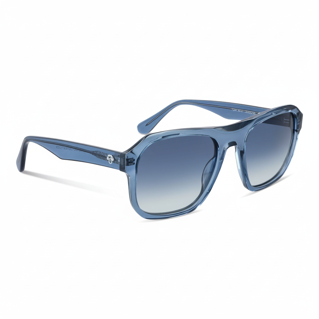 lentes de sol polarizados rectangulares oversized retro para hombre y mujer Bonoboss modelo Tom #color_azul