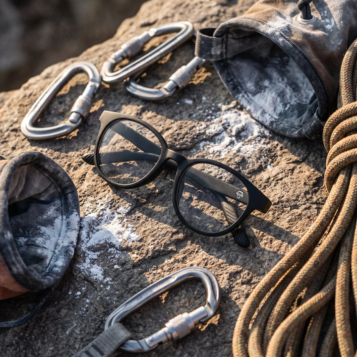 Lentes ópticos deportivos Bonoboss Simone Negro escalada gear #editorial_lifestyle1 #color_negro