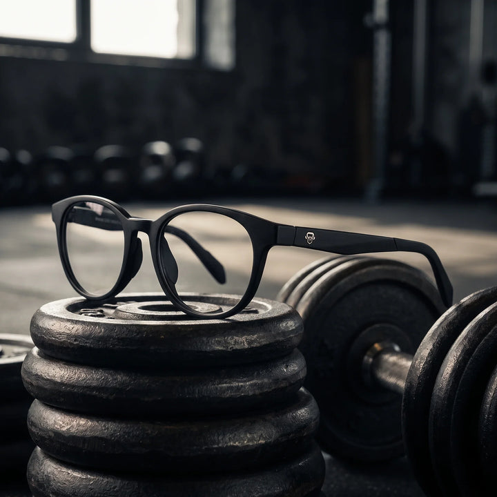 Lentes ópticos deportivos Bonoboss Simone Negro gym mancuerna #color_negro