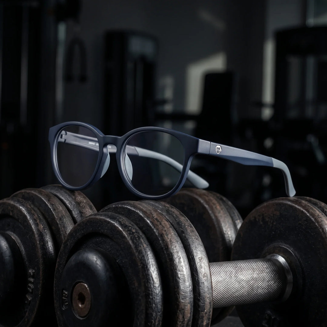 Lentes ópticos deportivos Bonoboss Simone Azul gym mancuerna #color_azul