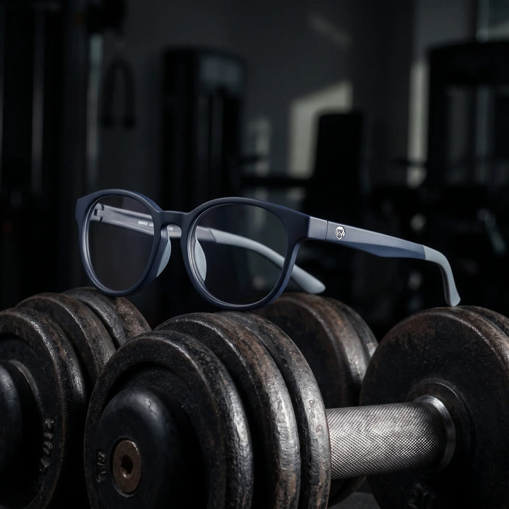Lentes ópticos deportivos Bonoboss Simone Azul gym mancuerna #color_azul