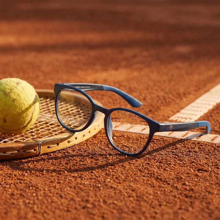 Lentes ópticos deportivos Bonoboss Simone Azul tenis cancha #color_azul