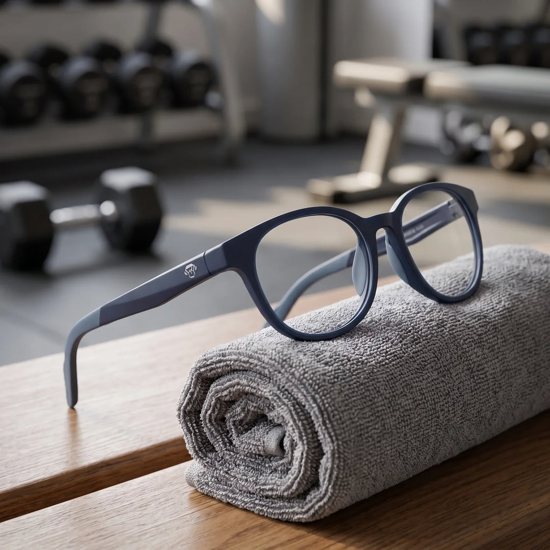 Lentes ópticos deportivos Bonoboss Simone Azul toalla gym #color_azul