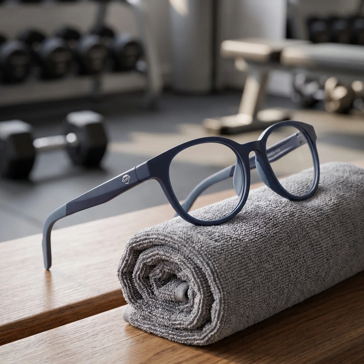 Lentes ópticos deportivos Bonoboss Simone Azul toalla gym #color_azul