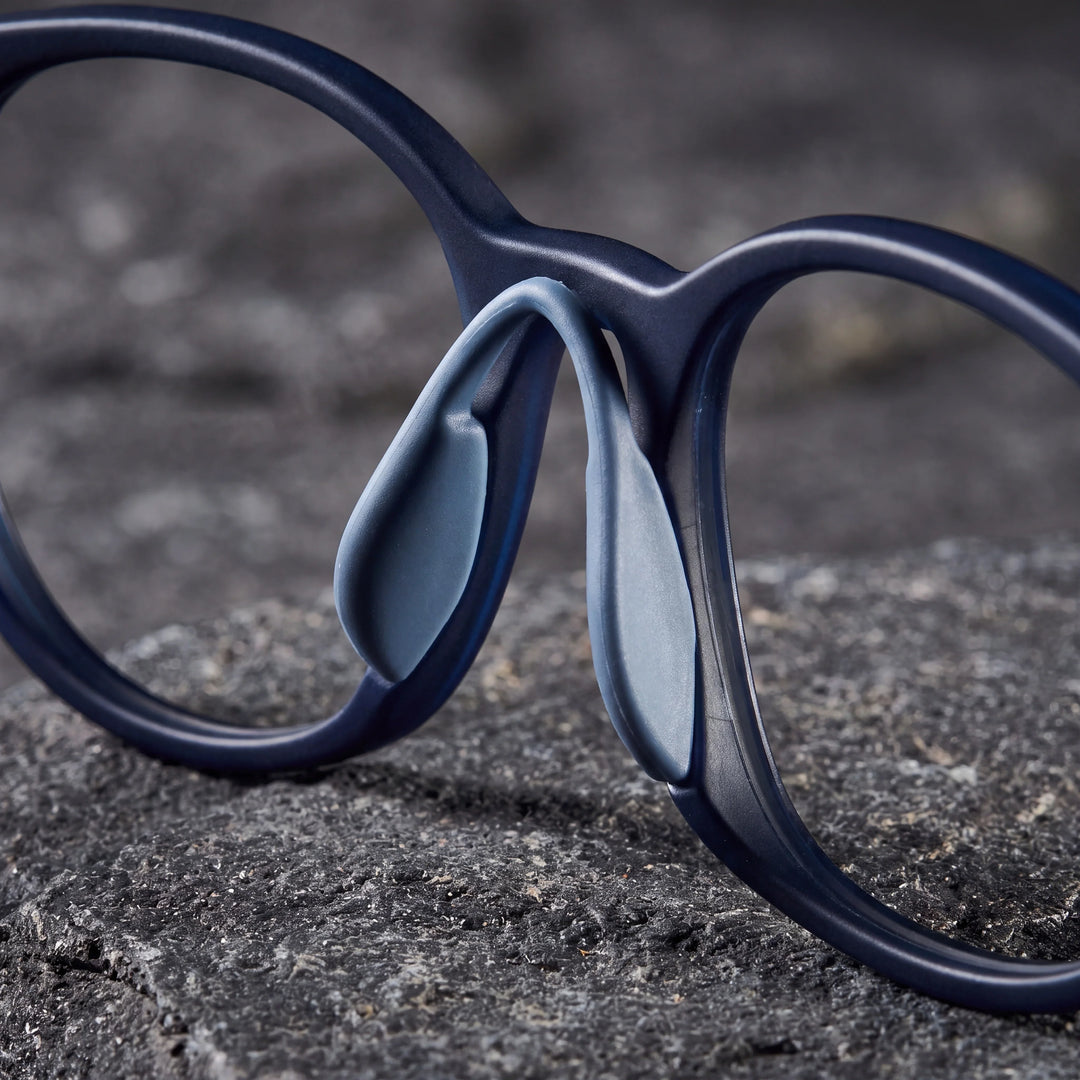 Lentes ópticos deportivos Bonoboss Simone Azul detalle nariz interna #editorial_grip_nariz #color_azul