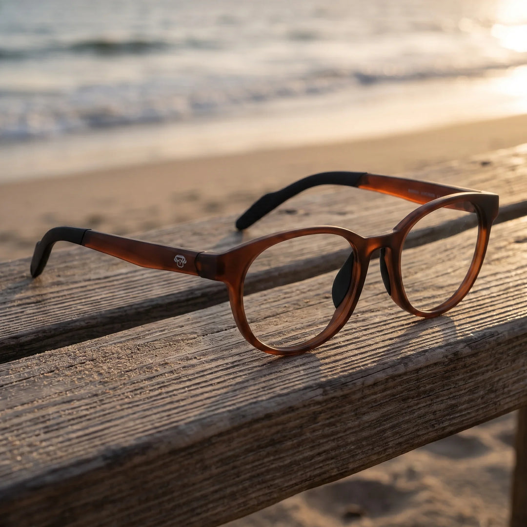 Lentes ópticos deportivos Bonoboss Simone Champagne banca playa #color_champagne