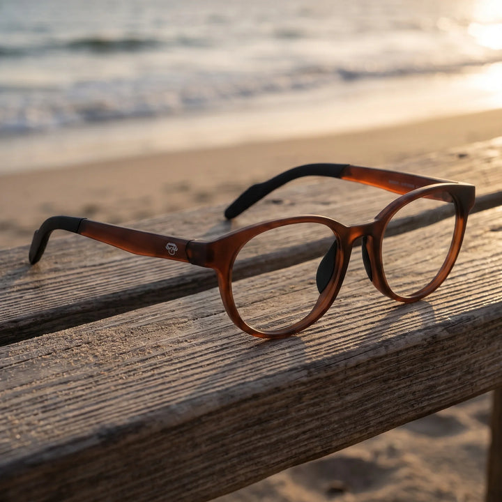 Lentes ópticos deportivos Bonoboss Simone Champagne banca playa #color_champagne
