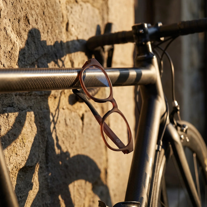 Lentes ópticos deportivos Bonoboss Simone Champagne bici cuadro #color_champagne