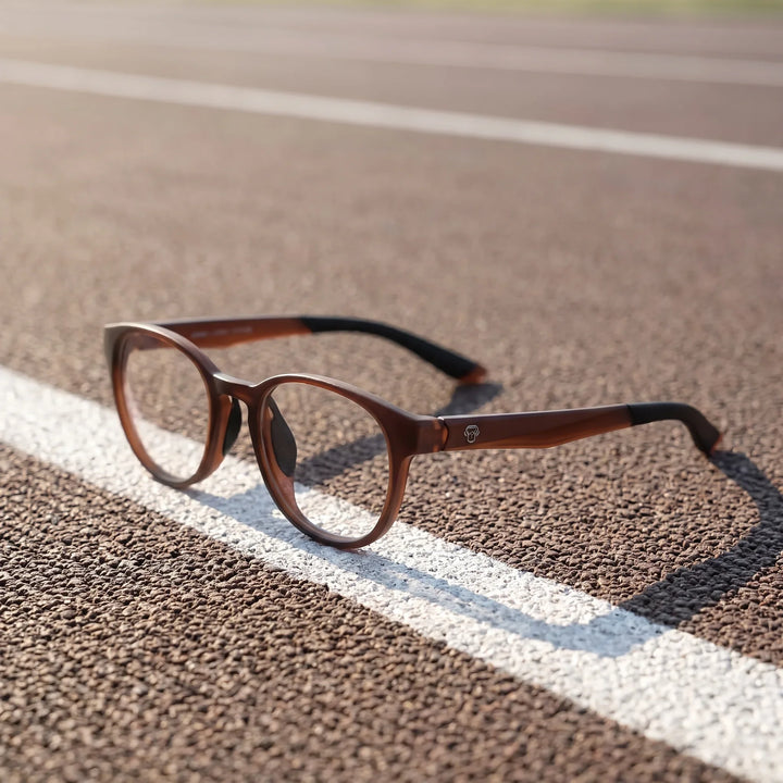 Lentes ópticos deportivos Bonoboss Simone Champagne running pista #color_champagne