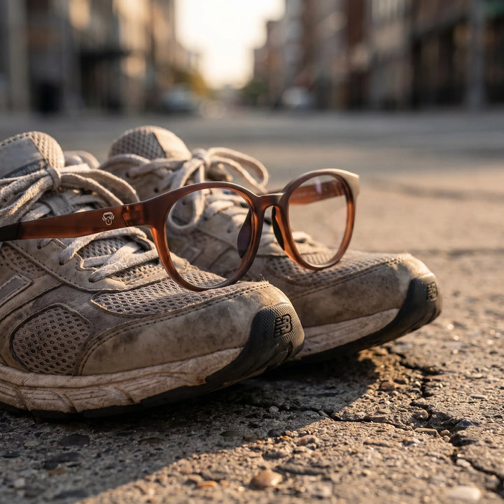 Lentes ópticos deportivos Bonoboss Simone Champagne running zapatillas #color_champagne