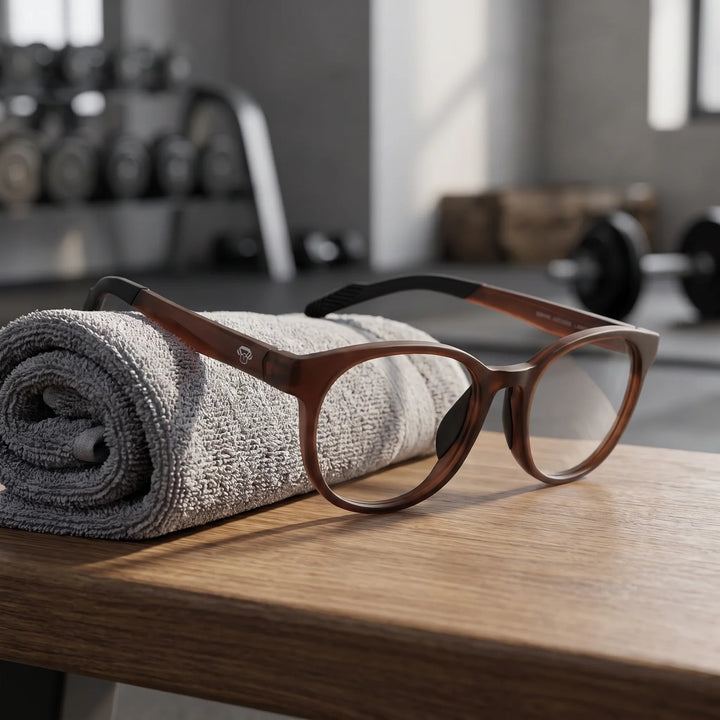 Lentes ópticos deportivos Bonoboss Simone Champagne toalla gym #color_champagne
