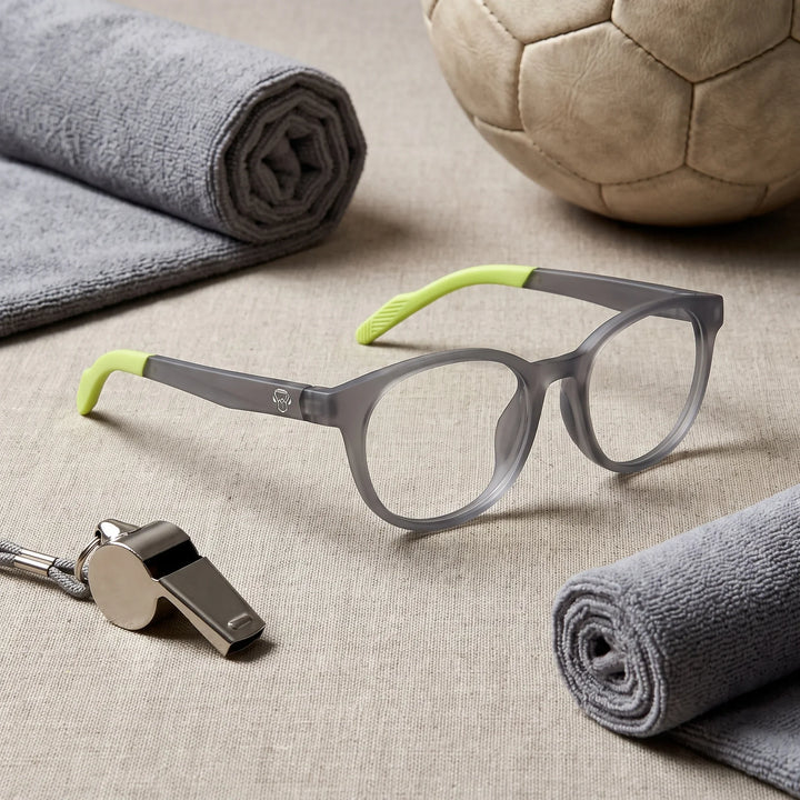 Lentes ópticos deportivos Bonoboss Simone Verde flatlay deporte #editorial_lifestyle4 #color_verde