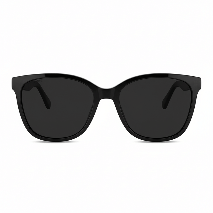 lentes de sol agatados de moda para mujer de cara redonda #color_negro