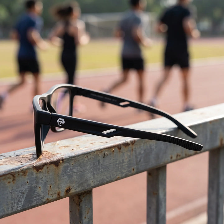 Lentes ópticos deportivos Bonoboss Tyson Negro baranda corredores #color_negro