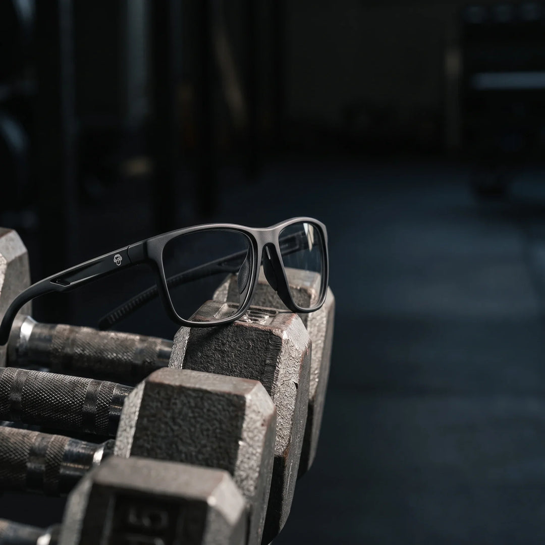 Lentes ópticos deportivos Bonoboss Tyson Negro gym mancuerna #color_negro