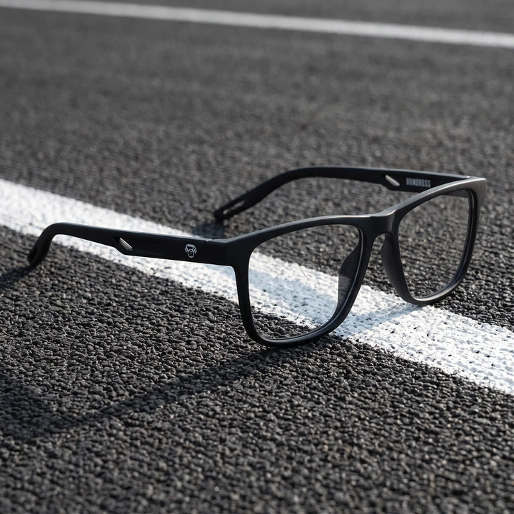 Lentes ópticos deportivos Bonoboss Tyson Negro running pista #editorial_lifestyle4 #color_negro