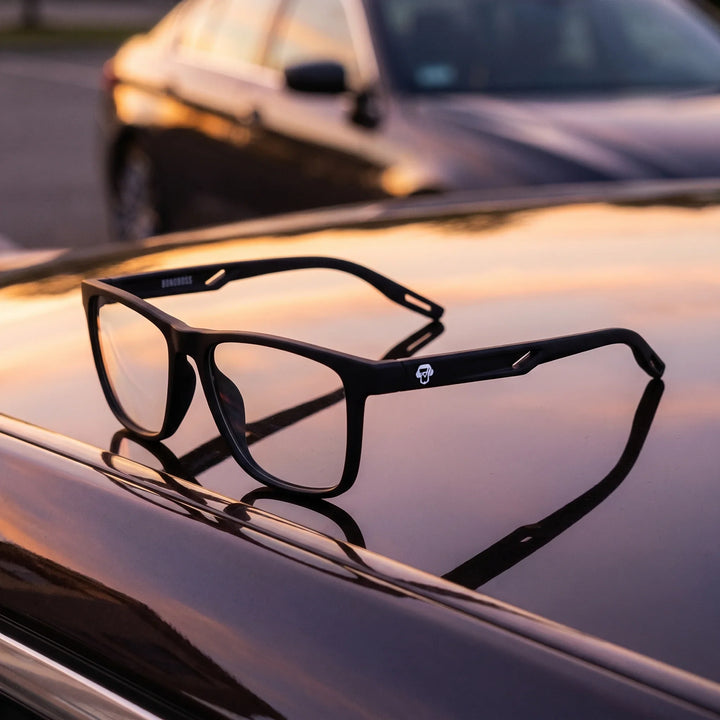 Lentes ópticos deportivos Bonoboss Tyson Negro techo auto lujo #color_negro