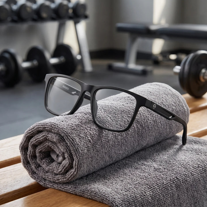Lentes ópticos deportivos Bonoboss Tyson Negro toalla gym #color_negro