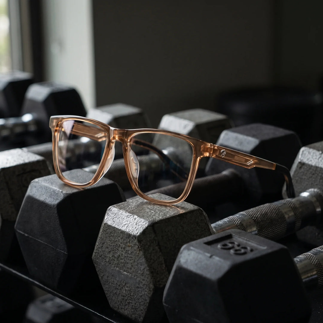 Lentes ópticos deportivos Bonoboss Tyson Champagne gym mancuerna #color_champagne