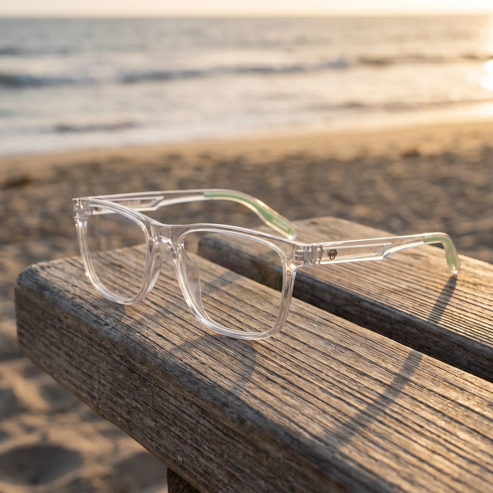 Lentes ópticos deportivos Bonoboss Tyson Transparente banca playa #editorial_sustentabilidad #color_transparente