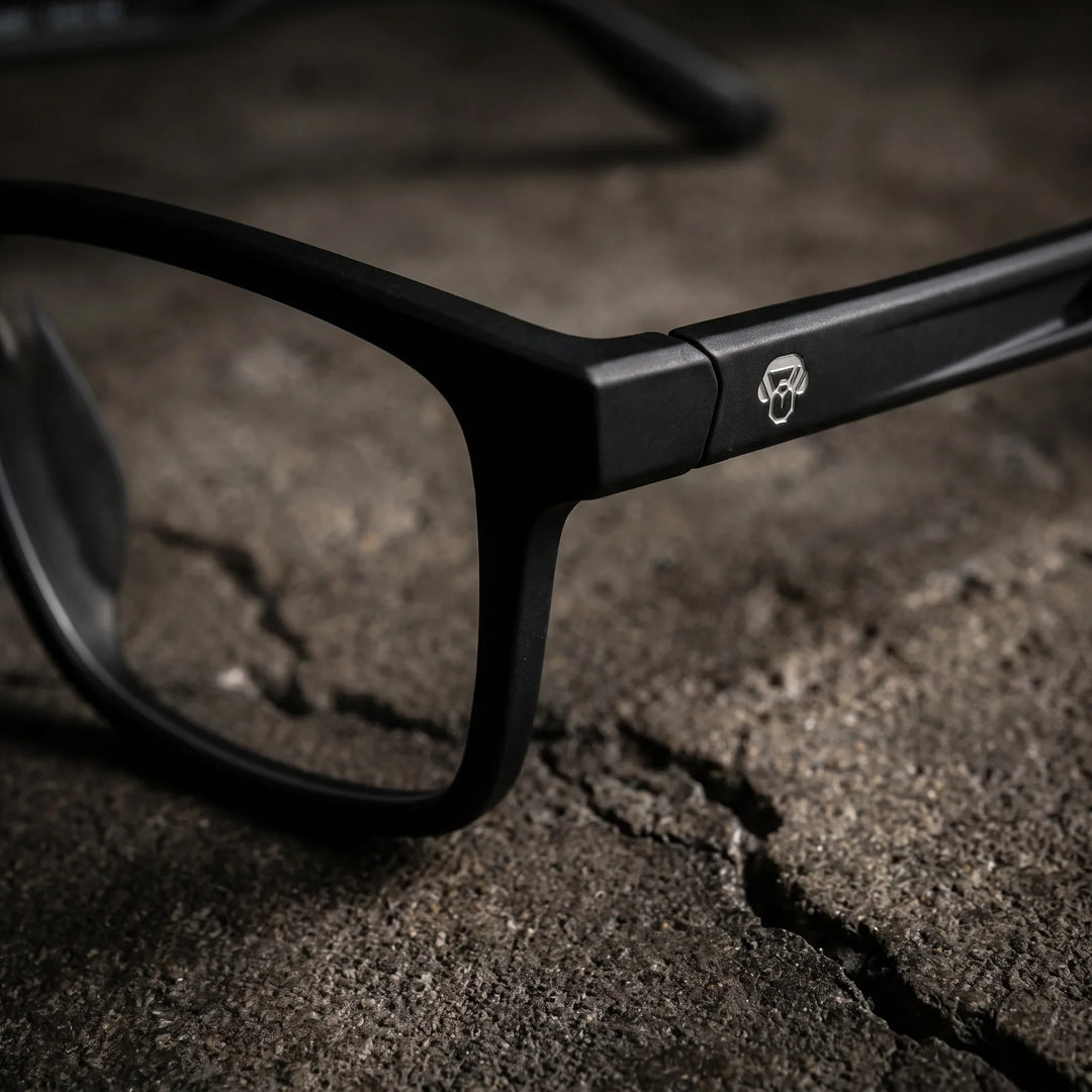Lentes ópticos deportivos Bonoboss Senna Negro detalle canto frente #color_negro