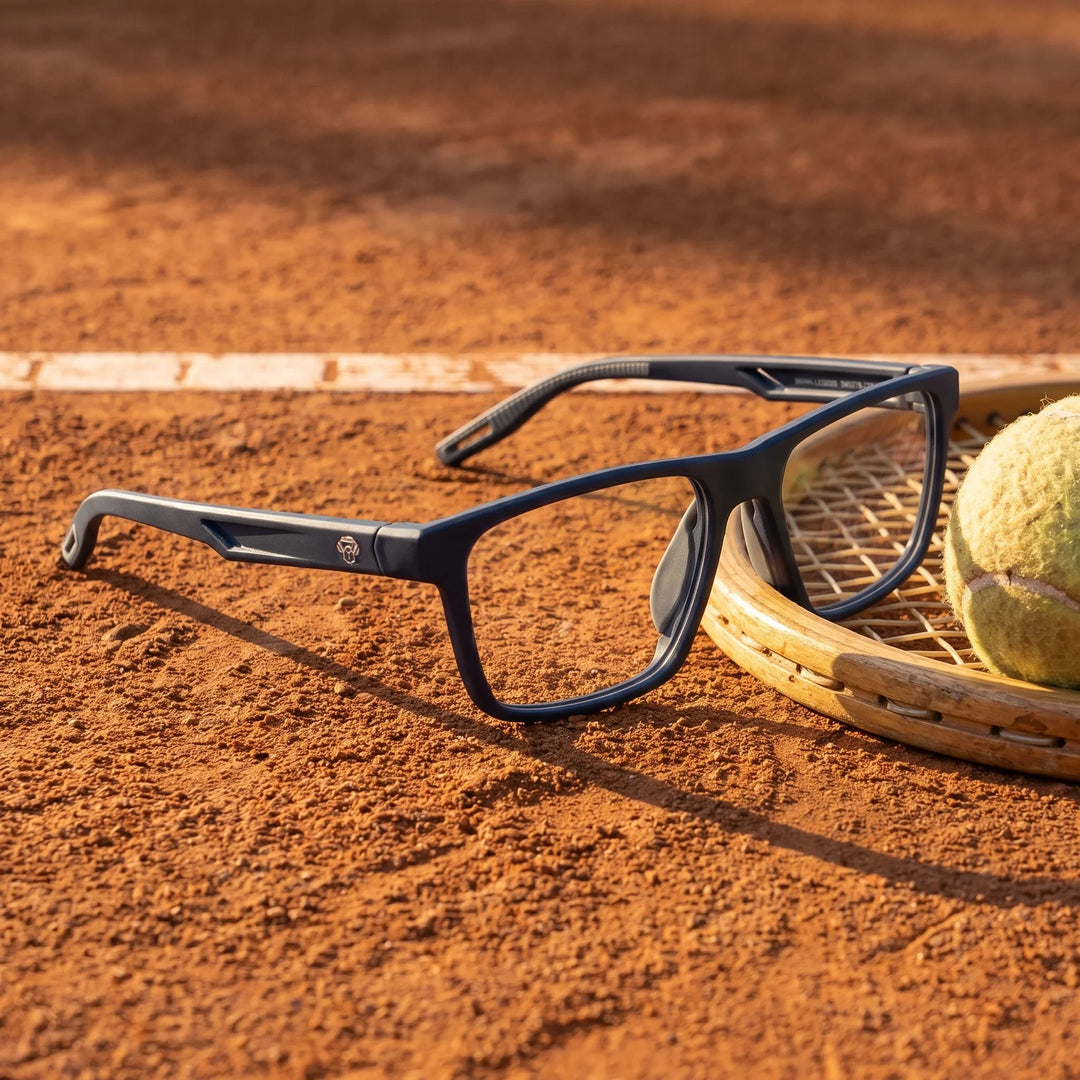 Lentes ópticos deportivos Bonoboss Senna Azul tenis cancha #color_azul