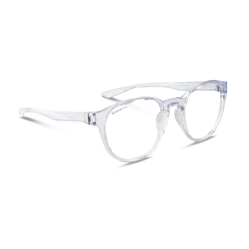 anteojos ópticos gafas con o sin receta optica armazones de plastico reciclado o acetato sustentable de color durazno vista lateral #color_peach