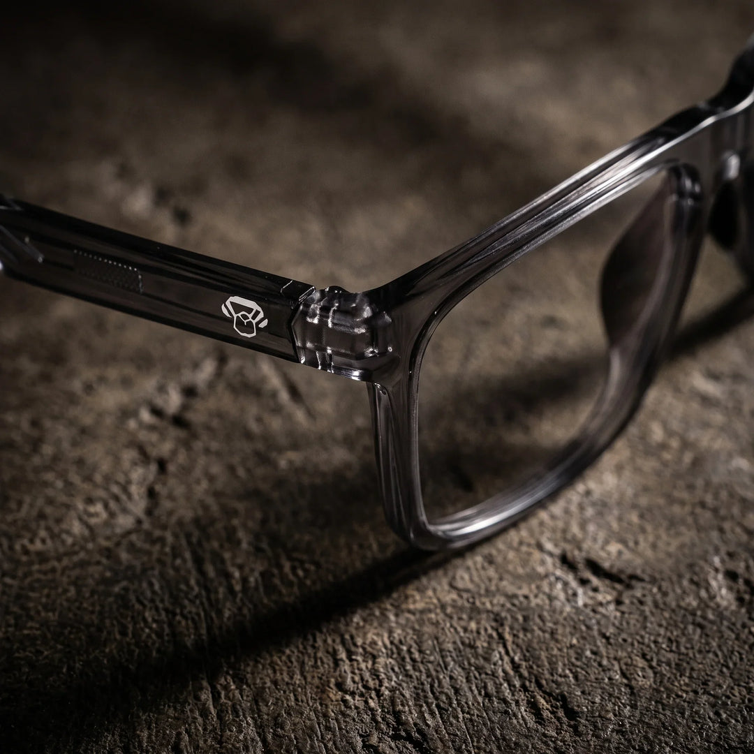 Lentes ópticos deportivos Bonoboss Jordan Gris detalle canto frente #color_gris