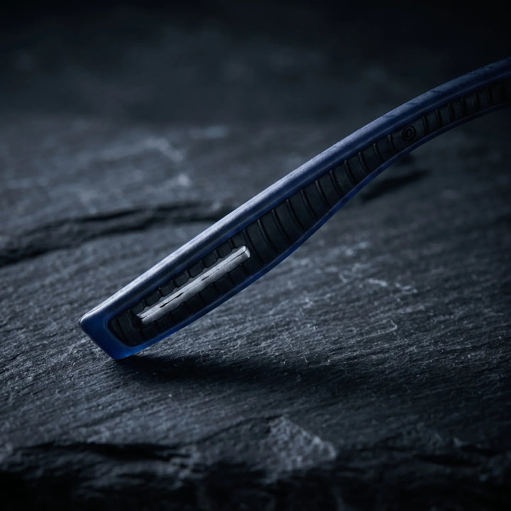 Lentes ópticos deportivos Bonoboss Jordan Azul detalle terminal interna #editorial_grip_patas #color_azul