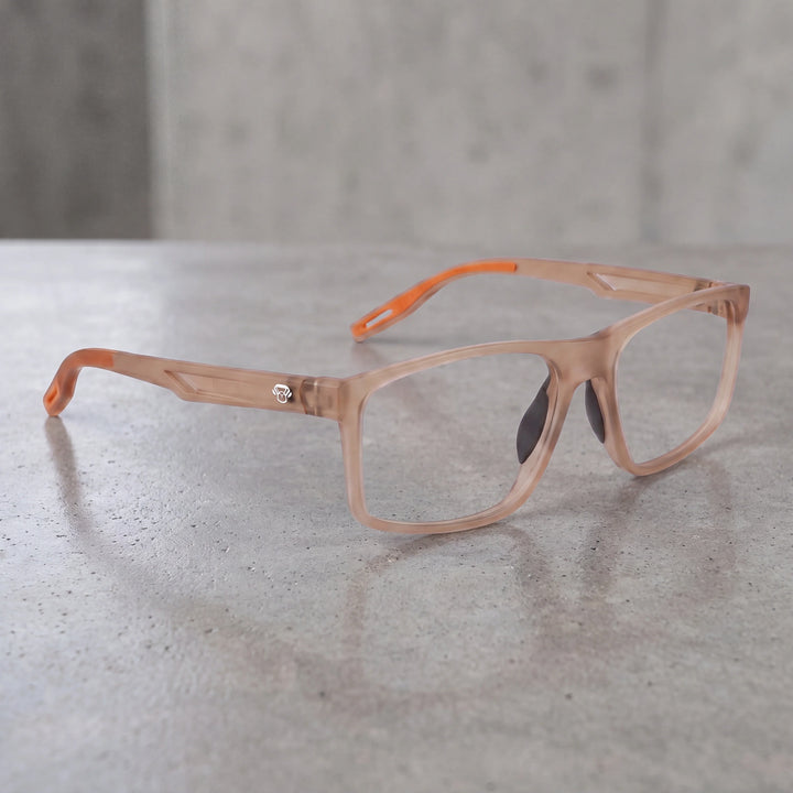 Lentes ópticos deportivos Bonoboss Jordan Naranjo superficie limpia #color_naranjo