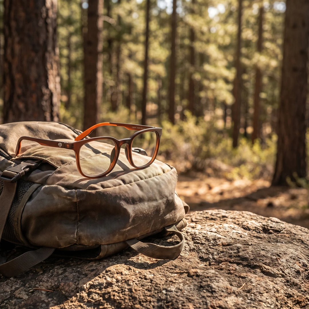 Lentes ópticos deportivos Bonoboss Serena Naranjo cerro mochila #color_naranjo