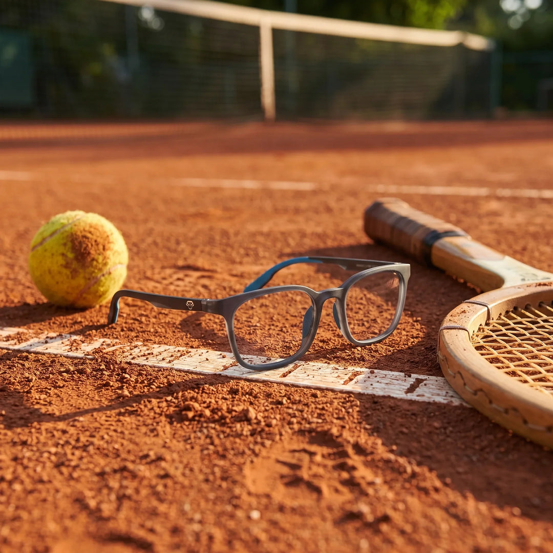 Lentes ópticos deportivos Bonoboss Serena Azul tenis cancha #editorial_lifestyle3 #color_azul