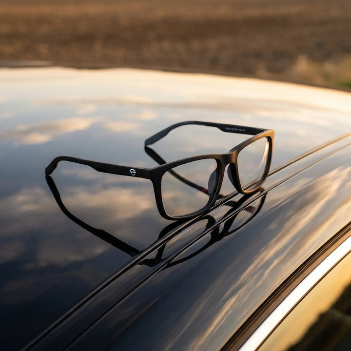 Lentes ópticos deportivos Bonoboss Phelps Negro techo auto lujo #color_negro