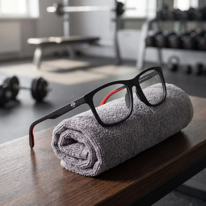 Lentes ópticos deportivos Bonoboss Phelps Rojo toalla gym #color_rojo