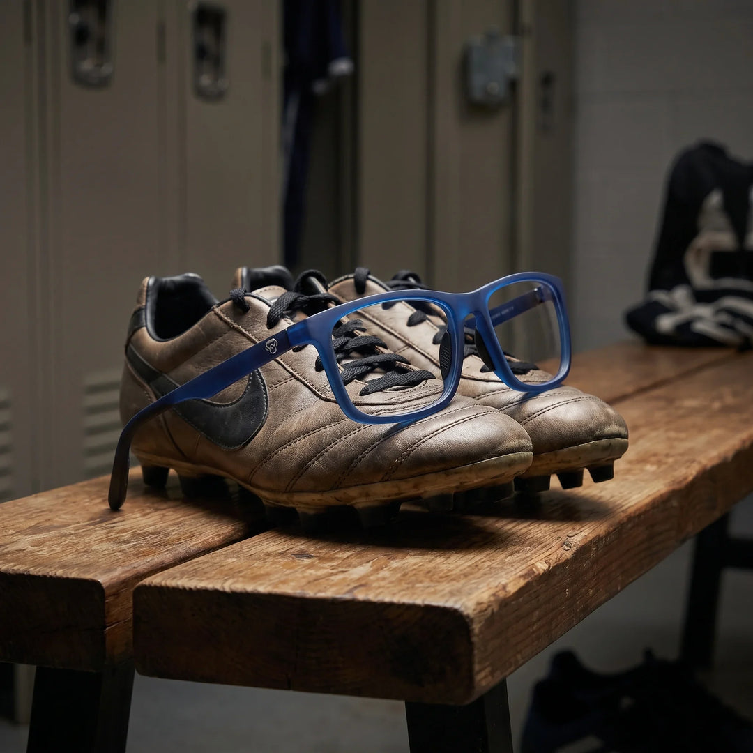 Lentes ópticos deportivos Bonoboss Phelps Azul futbol chuteras #color_azul