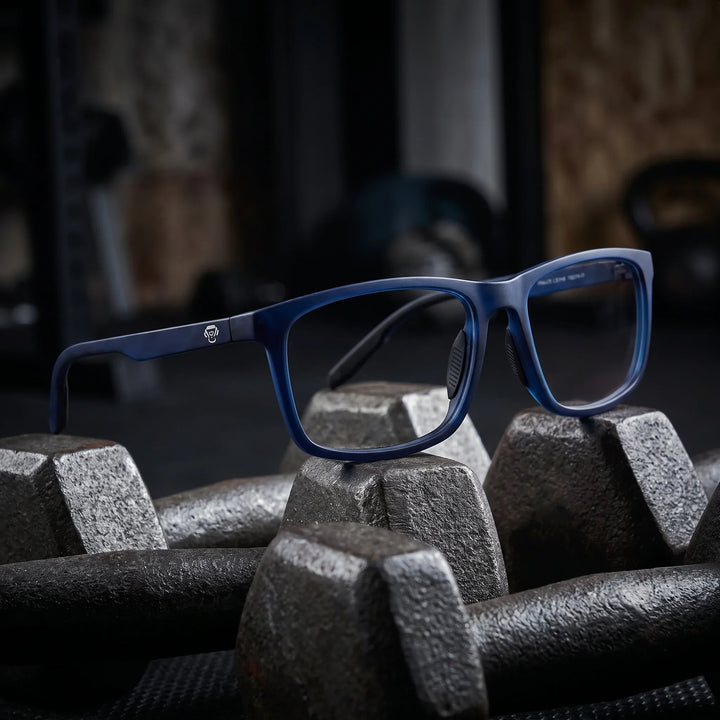 Lentes ópticos deportivos Bonoboss Phelps Azul gym mancuerna #color_azul