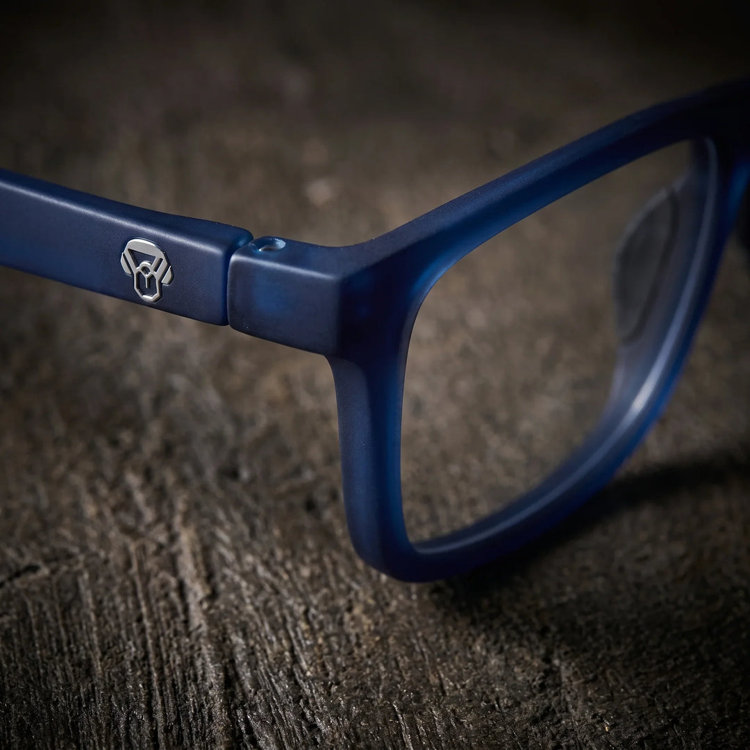 Lentes ópticos deportivos Bonoboss Phelps Azul detalle canto frente #color_azul