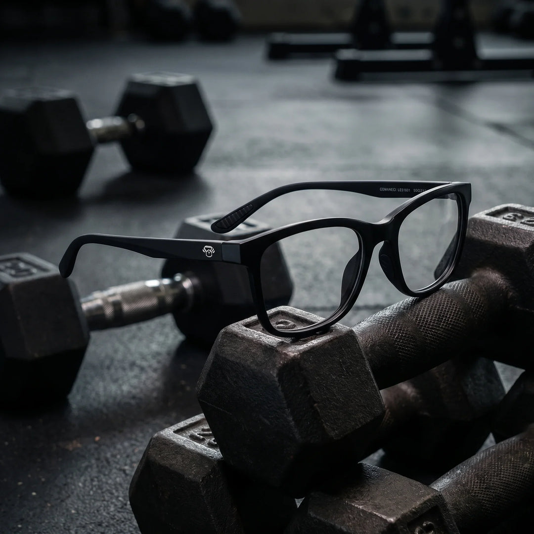 Lentes ópticos deportivos Bonoboss Comaneci Negro gym mancuerna #color_negro