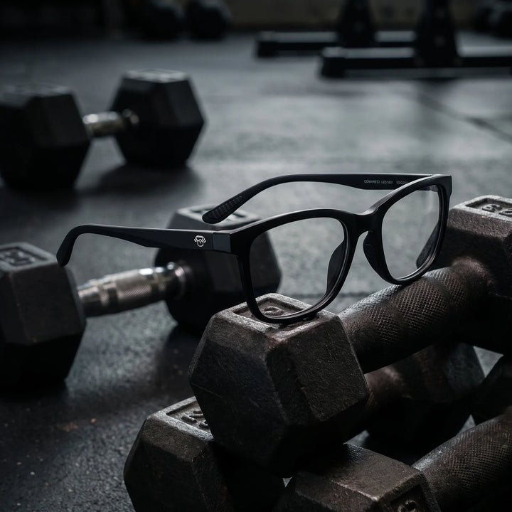 Lentes ópticos deportivos Bonoboss Comaneci Negro gym mancuerna #color_negro